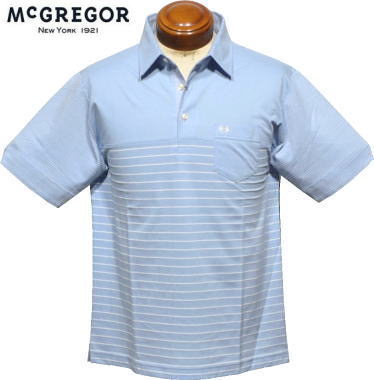 マクレガー　メンズ　半袖ポロシャツ　111622502　ブルー