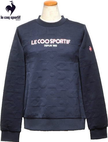 ルコックゴルフ レディース トレーナー QGWWJL51 ネイビー