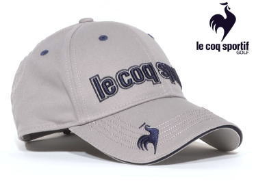 ルコックゴルフ　メンズ　帽子　QGMVJC00　グレー紺