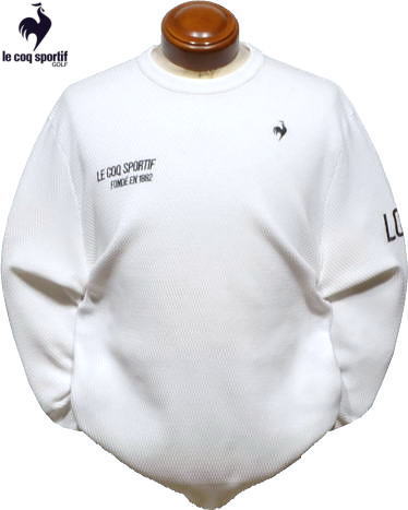 ルコックゴルフ　メンズ　セーター　QGMWJL00　オフホワイト