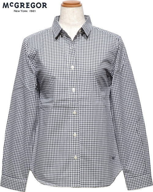 マックレガー レディース 長袖シャツ 311175101 ネイビー