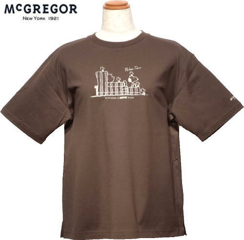 マックレガー　レディース　スヌーピーコラボTシャツ 311725402　ブラウン