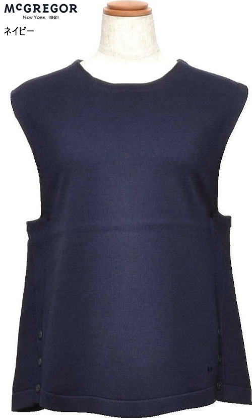 マックレガー レディース ニットベスト 311896201 ネイビー