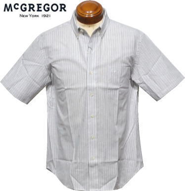 マクレガー ボタンダウン半袖シャツ メンズ 111162506 手洗い可 半袖シャツ