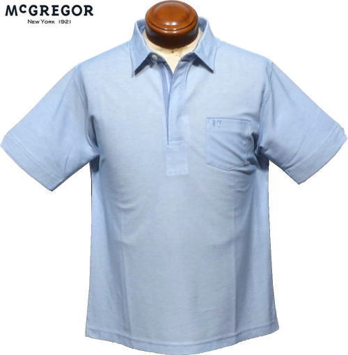 マックレガー　メンズ　半袖ポロシャツ　111623501　ブルー