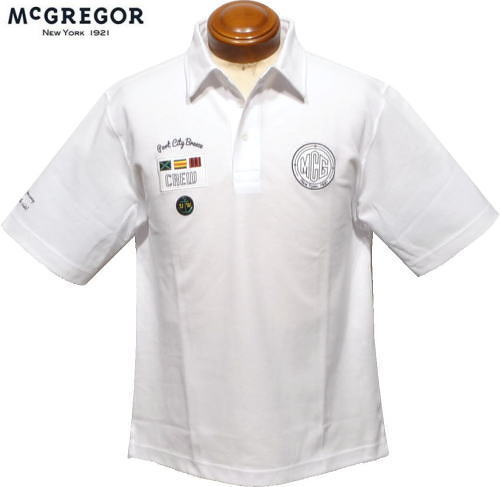 マックレガー　メンズ　半袖ポロシャツ　111623507　ホワイト