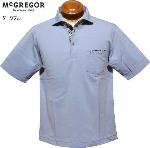 マックレガー　メンズ　半袖ポロシャツ　111625401　ダークブルー