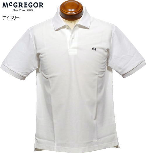 マックレガー　メンズ　半袖ポロシャツ　111626001　アイボリー