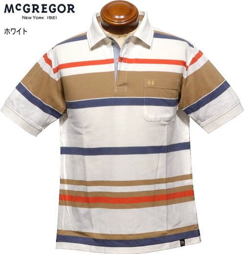 マックレガー　メンズ　半袖ポロシャツ　111626104　ホワイト