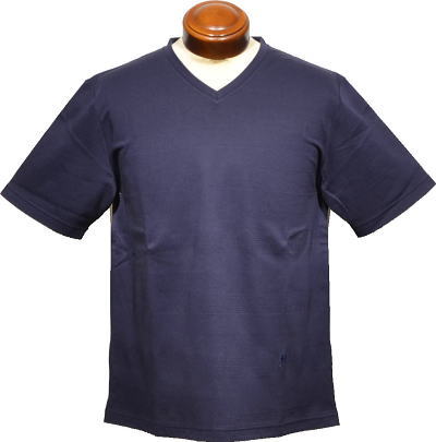 マックレガー　メンズ　VネックTシャツ　111720106　ネイビー