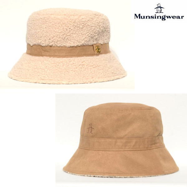 マンシング レディース リバーシブルハット MG5FCP74L ベージュ