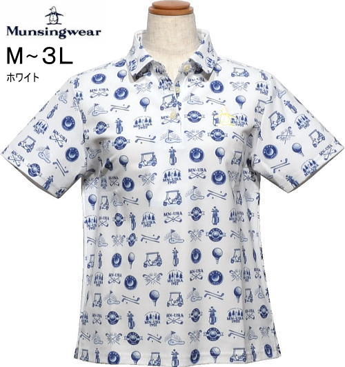 マンシング　レディース　半袖ポロシャツ　MG6SHS31L　ホワイト