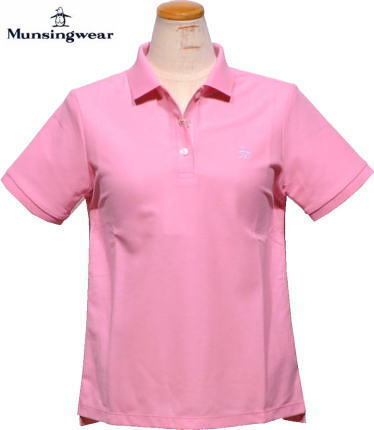 マンシング　レディース　定番半袖ポロシャツ　MGWVJA10　ピンク