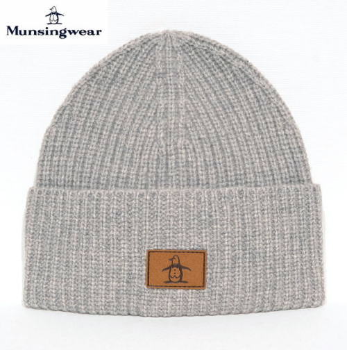マンシング　メンズ　レディース　ユニセックスモデル　ニット帽　MG5FCP41U　グレー