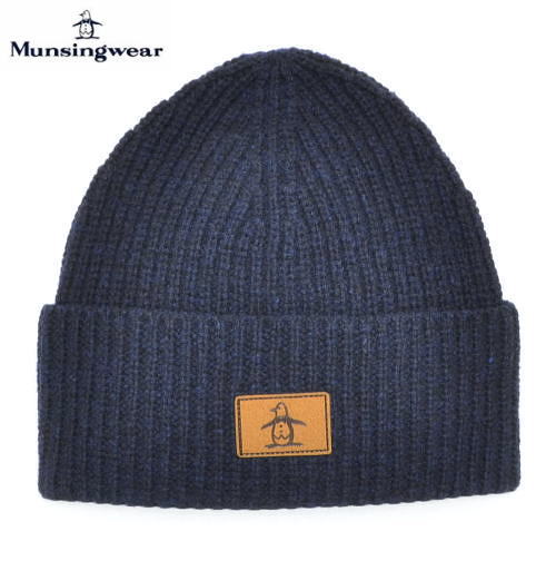 マンシング　メンズ　レディース　ユニセックスモデル　ニット帽　MG5FCP41U　ネイビー