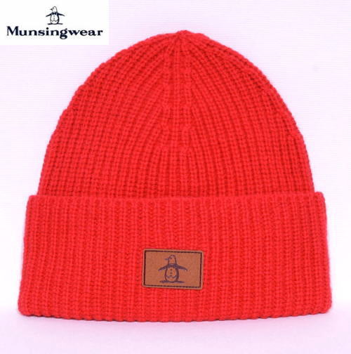 マンシング　メンズ　レディース　ユニセックスモデル　ニット帽　MG5FCP41U　レッド