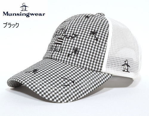 マンシング　メンズ　クーリングキャップ　MG6SCP07M　ブラック