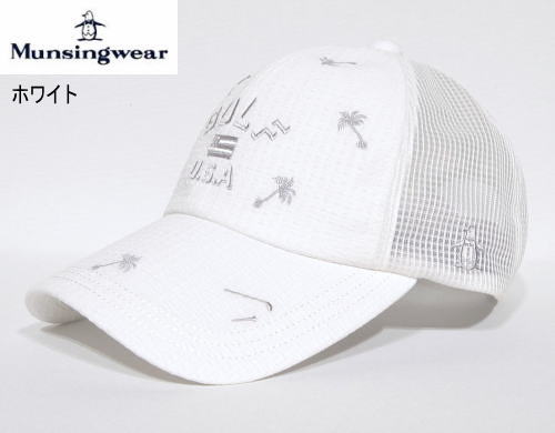 マンシング　メンズ　クーリングキャップ　MG6SCP07M　ホワイト