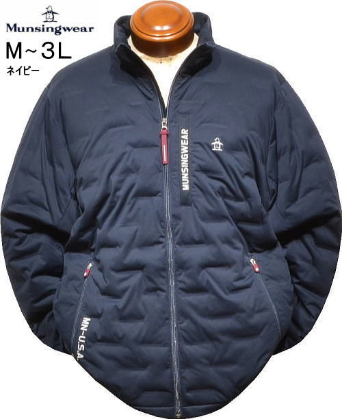 マンシング メンズ 中綿入りブルゾン MG5FJK23M ネイビー