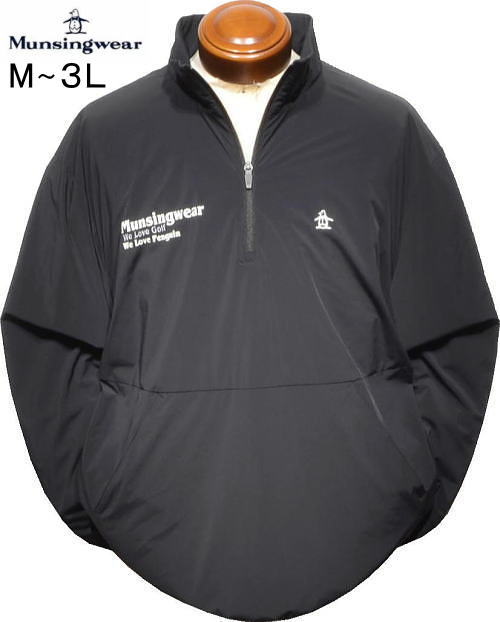 マンシング　メンズ　プルオーバーブルゾン　MG5FJK50M　ブラック