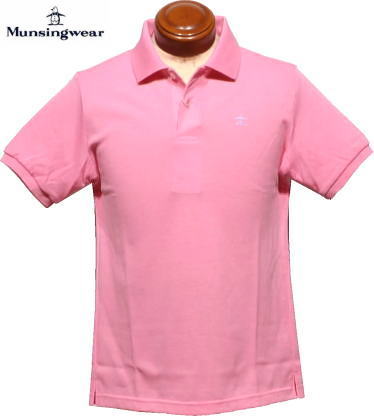 マンシング　メンズ　半袖ポロシャツ　MGMVJA01　ピンク