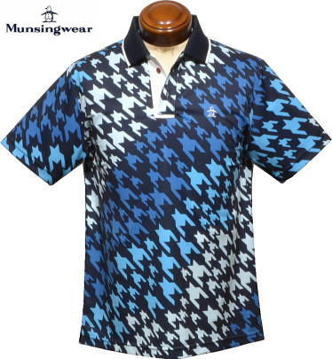 マンシング　メンズ　半袖ポロシャツ　MGMVJA01CH　ブルー紺