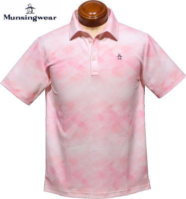 マンシング　メンズ　半袖ポロシャツ　MGMVJA02　ピンク