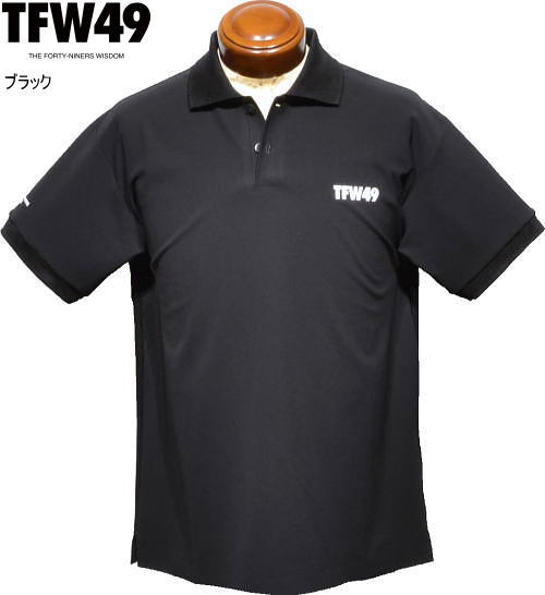 TFW49 メンズ 半袖ポロシャツ T102510016 ブラック