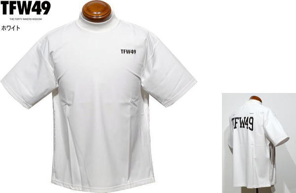 TFW49 メンズ モックネック半袖シャツ T102510027 ホワイト