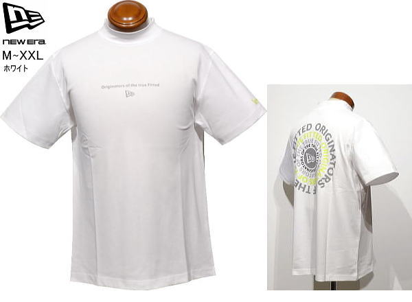 ニューエラゴルフ　メンズ　モックネック半袖シャツ　14859917　ホワイト