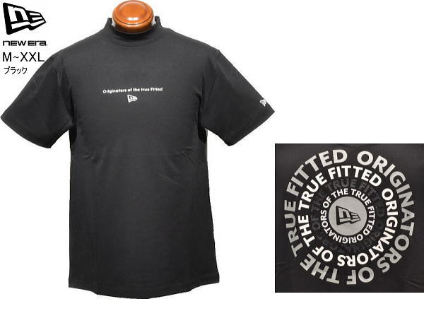 ニューエラゴルフ　メンズ　モックネック半袖シャツ　14859919　ブラック