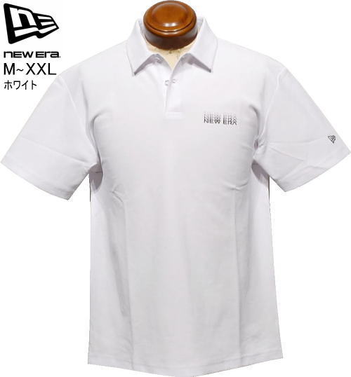 ニューエラゴルフ　メンズ　半袖ポロシャツ　14859939 14859946　ホワイト