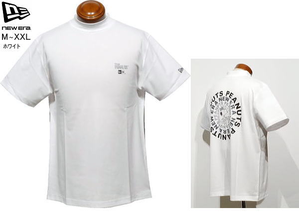 ニューエラゴルフ　メンズ　モックネック半袖シャツ　14865850　ホワイト