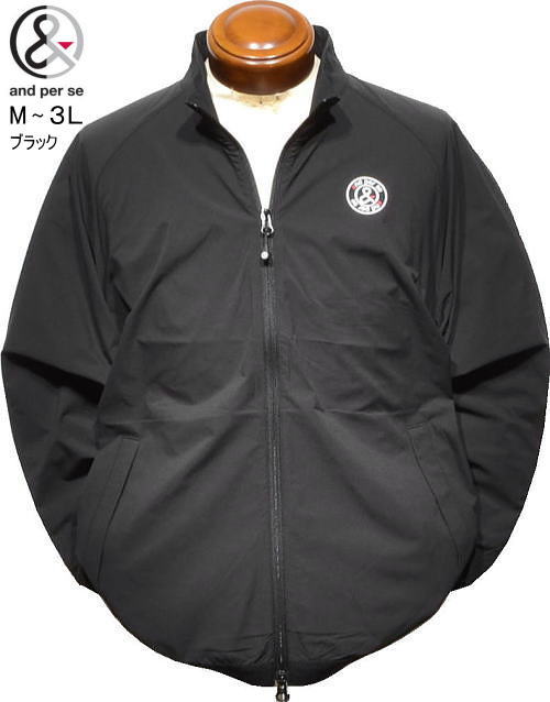 アンパスィ メンズ ウインドブレーカー AMS1106G1 ブラック